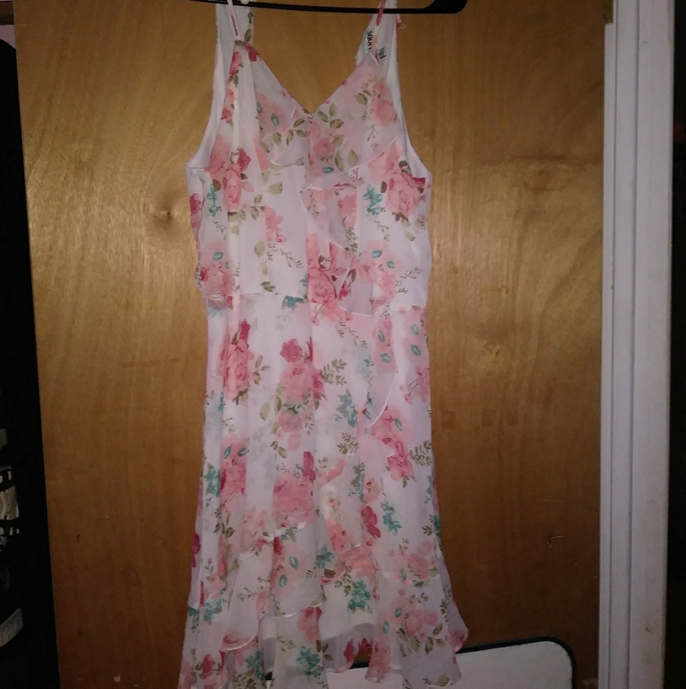 Floral layered light dress